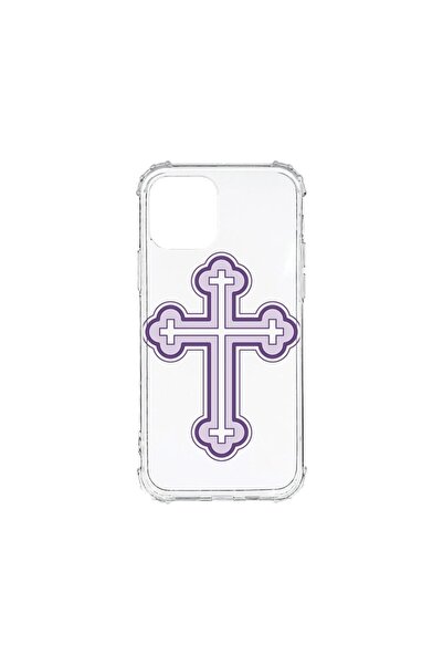bestcase Husa Anti Shock 1.5MM, compatibilă cu Apple iPhone 11, Purple Cross,...
