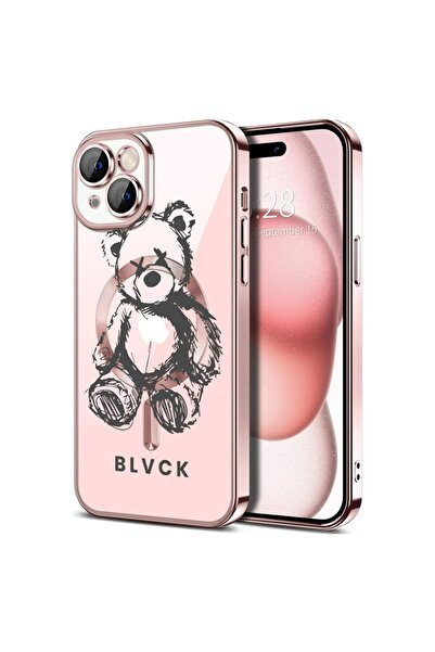 bestcase Husa Luxury MagSafe, Compatibila Apple iPhone 14, Teddy BLVCK, Ultra...