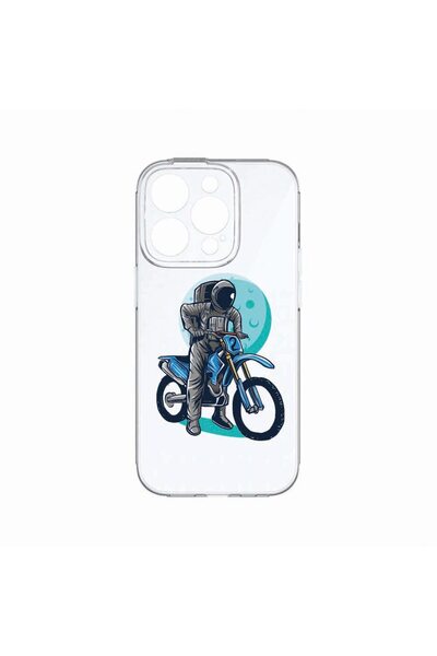 bestcase Husa BestCase¬Æ, Compatibila cu Apple iPhone 14 Pro, Astronaut Biker...