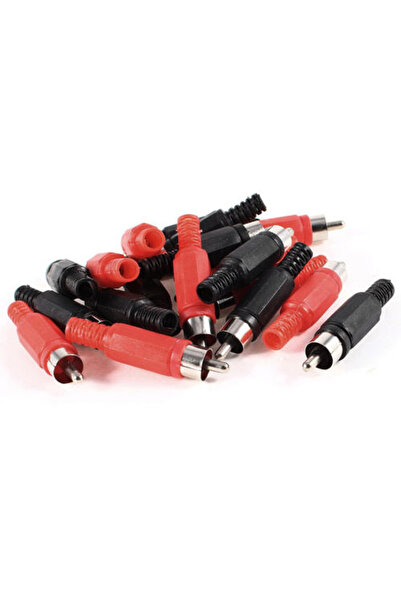 Choice 20pcs Black Red Solder For RCA Male Audio Video Adapter Connector Lotu...