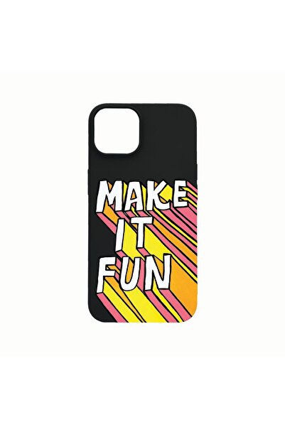 bestcase Θήκη Σιλικόνης, Συμβατή με Apple iPhone 14, Make It Fun, Ανθεκτική σ...