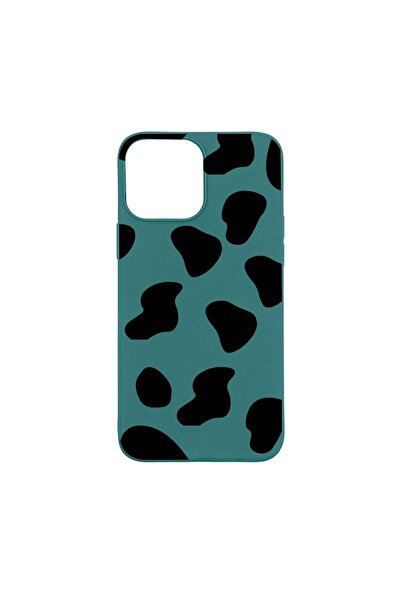 bestcase Husa Silicon Compatibila Cu Apple iPhone 13 Pro Max, Black Cow, rezi...