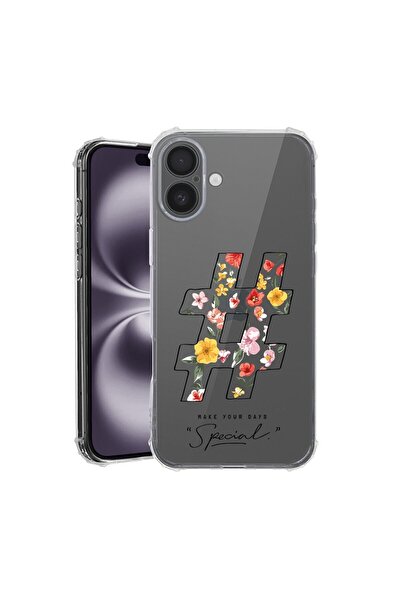 bestcase Θήκη για Apple iPhone 16, Αντικραδασμική 1.5MM, Hashtag, Αντοχή σε κ...