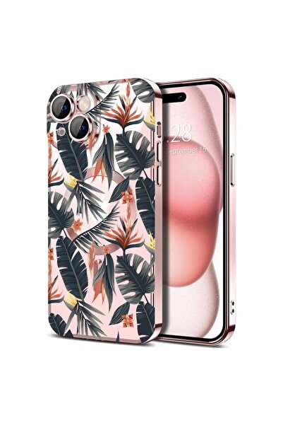 bestcase Husa Luxury MagSafe, Compatibila Apple iPhone 14, Tropical, Ultra-So...