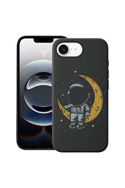 bestcase Husa pentru Apple iPhone 16e, Premium Slim Silicon 1.2MM, Astronaut ...