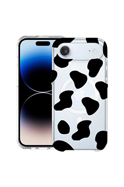 bestcase Husă pentru Apple iPhone 17 Air cu Design Black Cow, Mag Anti Shock ...