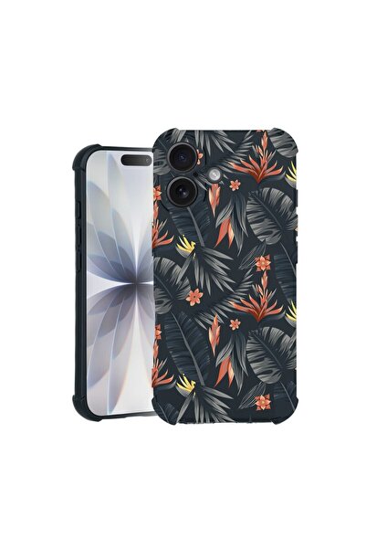 bestcase Husa TPU Pro Shock Compatibila cu Apple iPhone 17, cu Design Tropica...