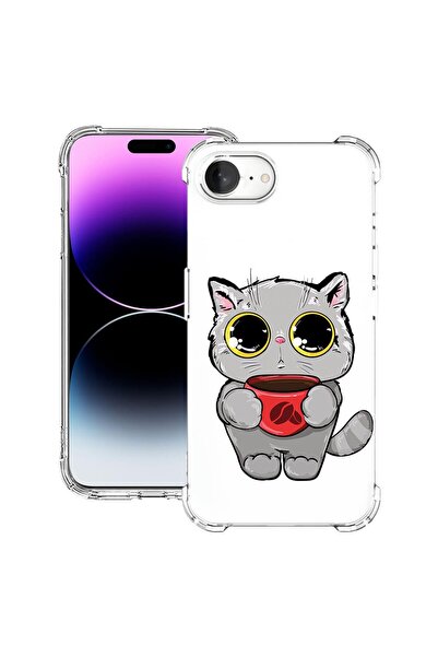 bestcase Θήκη για Apple iPhone 16e, Αντικραδασμική 1.5MM, Γλυκιά Γάτα, Προστα...