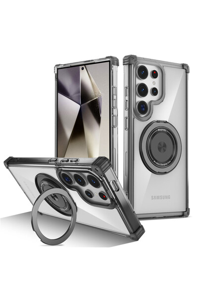 Choice4 For Galaxy S26 Ultra Black Rotating Magnetic Magsafe Bracket Case For...