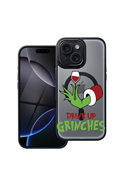 bestcase Θήκη συμβατή με Apple iPhone 15 με σχέδιο Grinches - Πιες το Ποτό, Α...