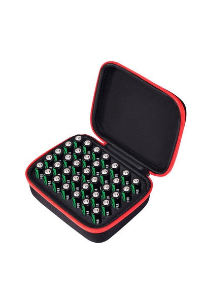 Choice Blank Battery Storage Box Hard Portable Organizer Holds 35 AA Batterie...
