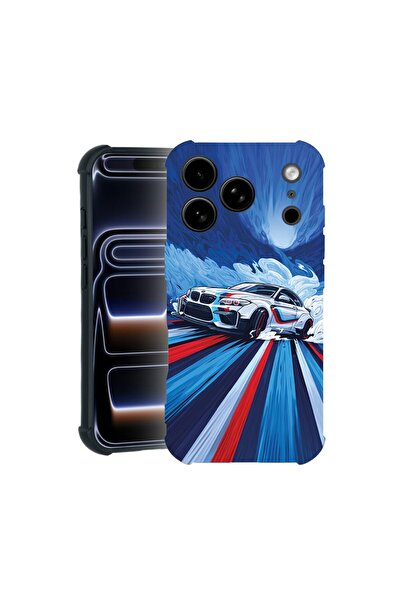 bestcase Husa TPU Pro Shock Compatibila cu Apple iPhone 17 Pro, cu Design BMW...