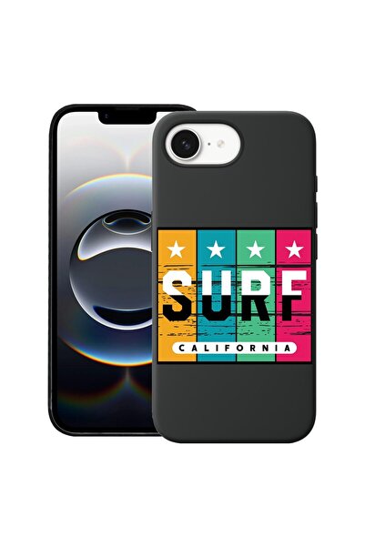 bestcase Калъф за Apple iPhone 16e, Премиум тънък силиконов 1.2ММ, Сърф - Кал...