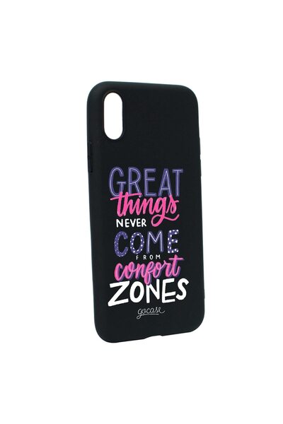 bestcase Husa de protectie cu mesaj Great Things, pentru Apple iPhone XS Max,...