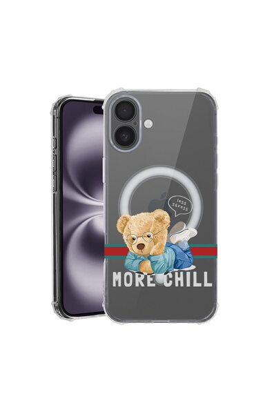 bestcase Θήκη για Apple iPhone 16, MagSafe Αντικραδασμική, More Chill Teddy B...
