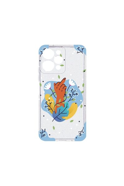 bestcase Husa Crystal Glitter 2MM, Compatibila Cu Apple iPhone 12 Pro, Flower...