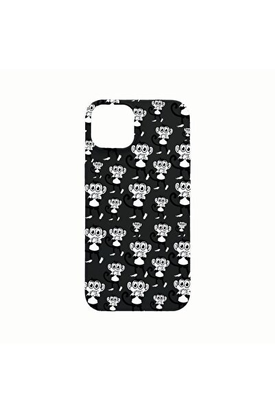 bestcase Силиконов калъф, съвместим с Apple iPhone 14, Маймуни, устойчив на и...
