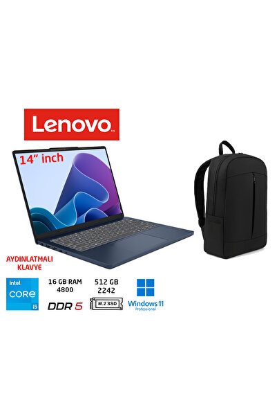 LENOVO ideapad Slim 3 14irh10 Intel I5 13420h Ddr5 16gb 512gb W11 Pro 14 Inç ...