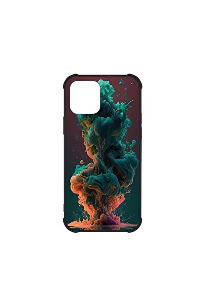 bestcase Husa MaxSafe Glassy, Συμβατό με Apple iPhone 12, Υγρά χρώματα, Χρώμα...