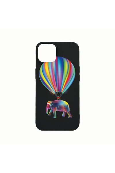 bestcase Θήκη σιλικόνης, Συμβατή με Apple iPhone 14, Ελέφαντας Ουράνιο Τόξο, ...
