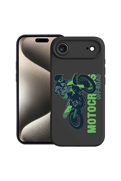 bestcase Husă pentru Apple iPhone 17 Air cu Design Motocross, Silicon Premium...