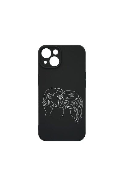 bestcase Премиум течен силиконов калъф, съвместим с Apple iPhone 14, Teen Lov...