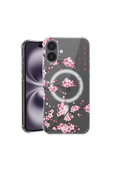 bestcase Θήκη για Apple iPhone 16, MagSafe Αντικραδασμική, Άνθος Κερασιάς, Πρ...