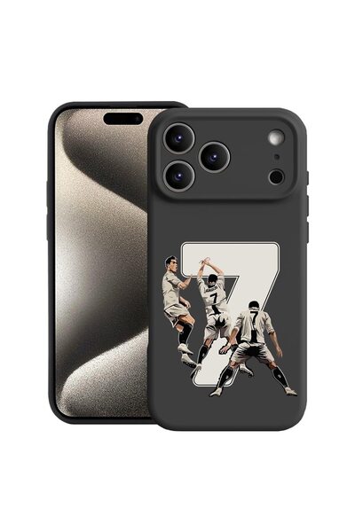 bestcase Husă pentru Apple iPhone 17 Pro cu design Ronaldo, Silicon premium, ...