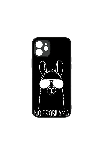 bestcase Λεπτή Γυάλινη Θήκη, Συμβατή με Apple iPhone 12, No Prob LLama, Χρώμα...