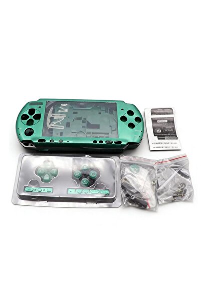 Choice4 غطاء كامل احترافي باللون الأخضر مع مجموعة أزرار لجهاز PSP3000