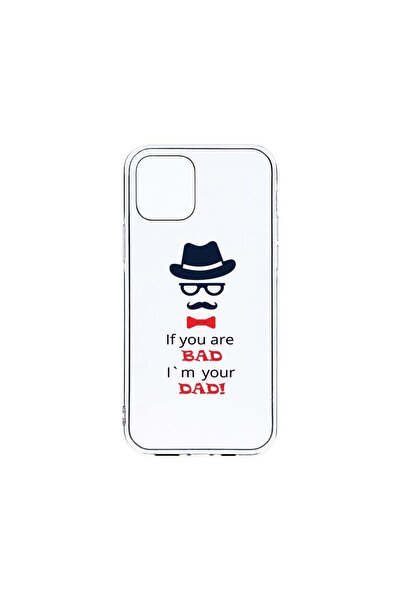 bestcase Θήκη Clear Silicon 2MM, Συμβατή με Apple iPhone 12 Pro, Bad Dad, Ant...