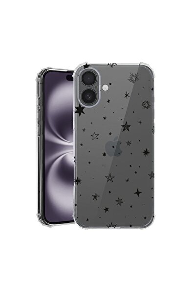 bestcase Husă pentru Apple iPhone 17 cu Design Stars, Antișoc, Colțuri întări...
