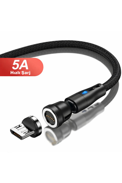 Microcase Universal 5A 540 Derece Döner Başlıklı Hızlı Manyetik Led Işıklı Şa...