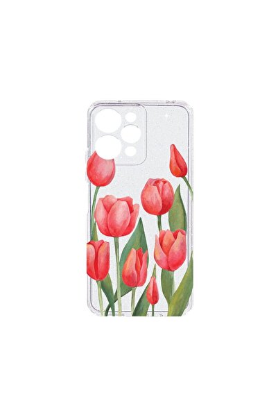 bestcase Θήκη Crystal Glitter 2MM, Συμβατή με Apple iPhone 12 Pro, Κόκκινες Τ...