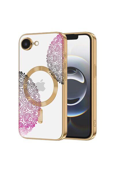 bestcase Πολυτελής Θήκη MagSafe, Συμβατή με Apple iPhone 16e, Αφηρημένο Δαντε...