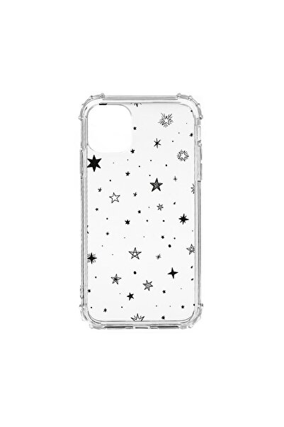 bestcase Husă antișoc din silicon compatibilă cu Apple iPhone 12 Mini, Stars,...