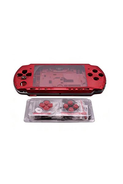 Choice5 غطاء كامل أحمر اللون مع مجموعة أزرار احترافية لجهاز PSP3000 مع P