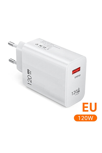 Choice EU Plug GaN 120W USB Charger Quick Charge 3.0 EU/US Plug Phone Charger...