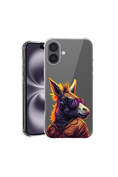 bestcase Husa pentru Apple iPhone 16, Anti Shock 1.5MM, Funky Dunkey, Reziste...