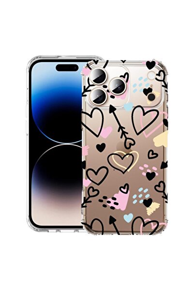bestcase Θήκη για Apple iPhone 17 Pro με Σχέδιο Σύμβολα Αγάπης, Αντικραδασμικ...
