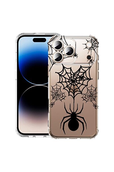 bestcase Θήκη για Apple iPhone 17 Pro με Σχέδιο Ιστού Αράχνης, Αντικραδασμική...
