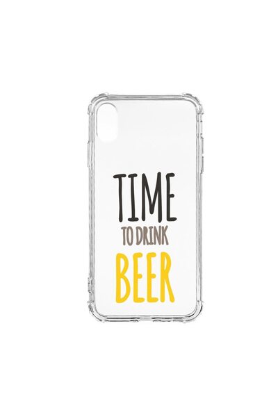 bestcase Husă antișoc din silicon compatibilă cu Apple iPhone XS Max, Beer, P...