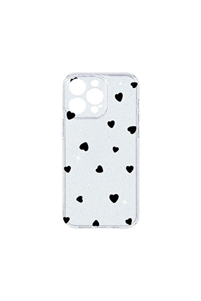 bestcase Husa Crystal Glitter 2MM, Compatibila Cu Apple iPhone 14 Pro, Heart ...