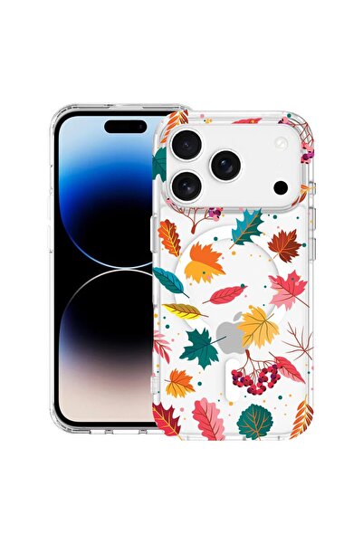 bestcase Husa pentru Apple iPhone 17 Pro Max cu Design Autumn Colors - Leafs,...
