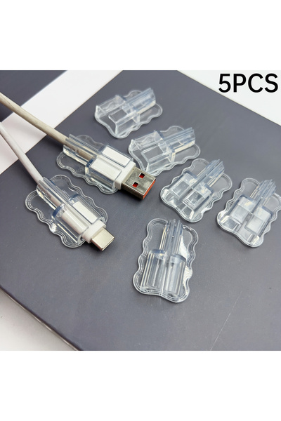 Choice1 5 قطع (5/10 قطع) من أغطية حماية متنوعة للكابلات من نوع USB و Type-C ل...