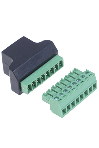 Choice محول RJ45 إلى طرف توصيل لولبي، موصل أنثى RJ45 إلى 8 دبابيس، مقسم RJ45 ...