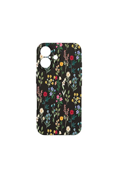 bestcase Husă pentru Apple iPhone 16, Silicon Premium Subțire 1.2MM, Flori de...