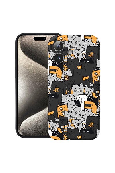 bestcase Θήκη για Apple iPhone 17 με σχέδιο γάτας, Σιλικόνη Premium, Εσωτερικ...