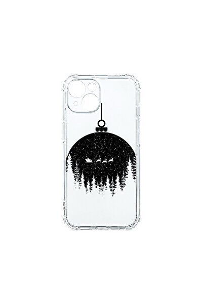 bestcase Husa Anti Shock 1.5MM, compatibila cu Apple iPhone 15, Xmas Globe, A...
