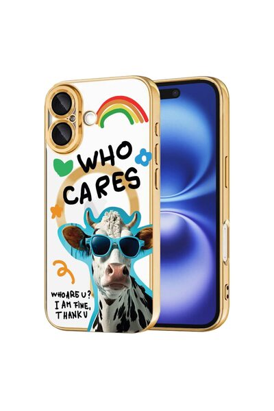 bestcase Husa Luxury MagSafe, Compatibilă cu Apple iPhone 16, Crazy Cow - Who...